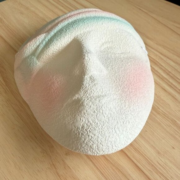 2 Vintage 80's Post Modernism Wall Mask Pastel Pink Green White Textured NOS - Picture 5 of 10